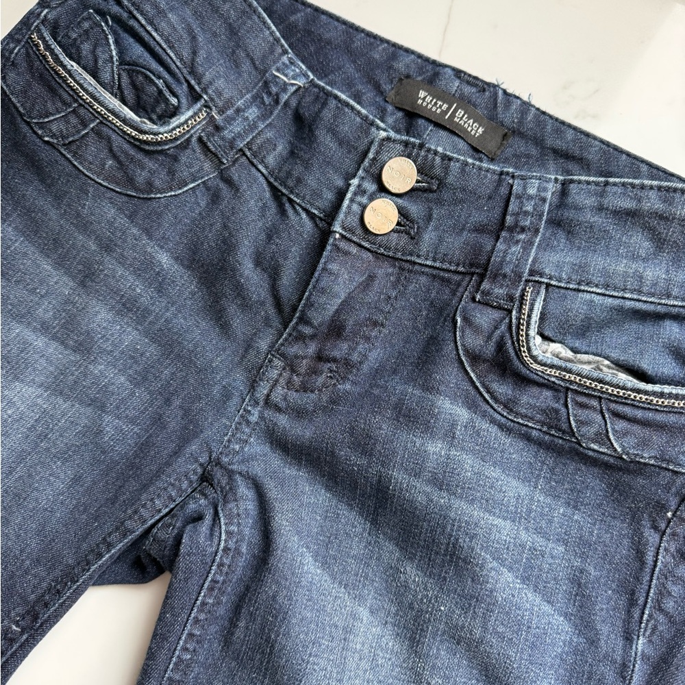 White House Black Market Blue Boot Cut Jeans - size 00R